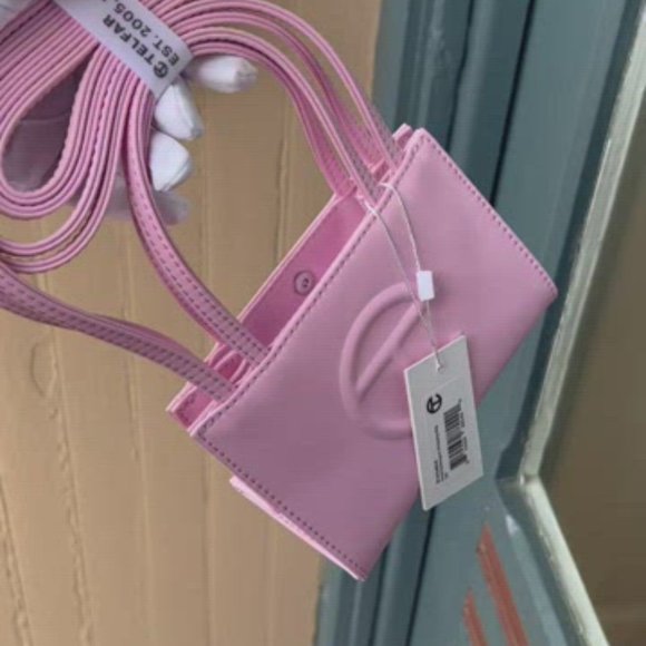 Brand new 100% authentic Telfar Small Pink Shopping Bag-3 - Picture 6 of 6